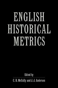 bokomslag English Historical Metrics