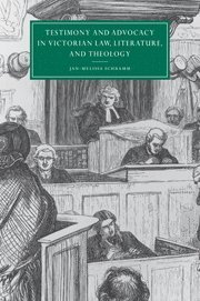 Testimony and Advocacy in Victorian Law, Literature, and Theology 1