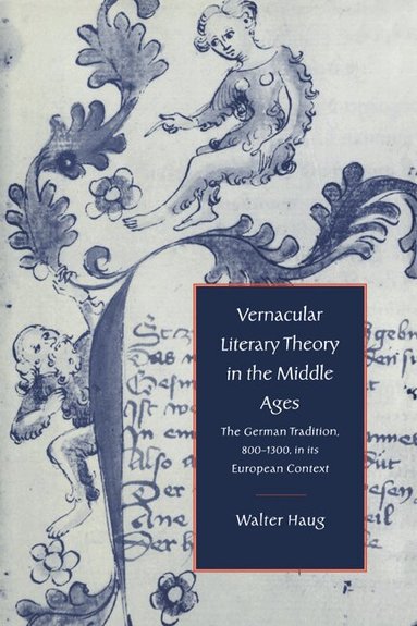 Walter Haug, Alastair Minnis, Patrick Boyde - Vernacular Literary Theory in the Middle Ages, Häftad