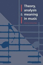 bokomslag Theory, Analysis and Meaning in Music