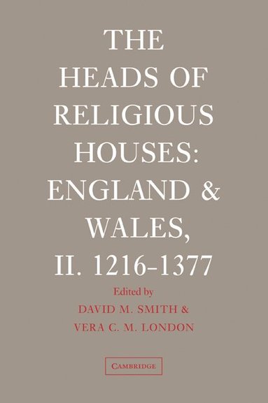 bokomslag The Heads of Religious Houses