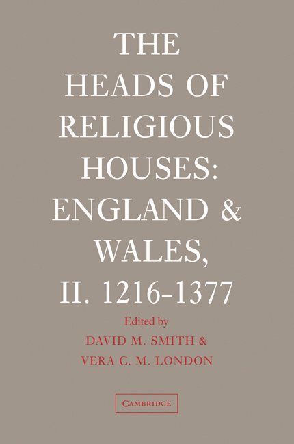 Heads of Religious Houses 1
