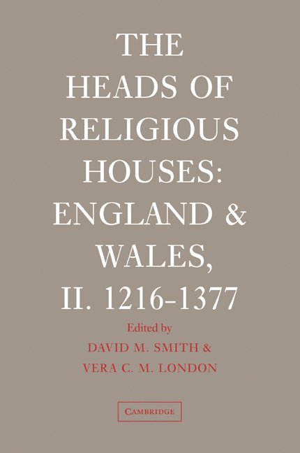 The Heads of Religious Houses 1