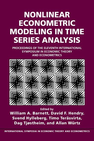William A. Barnett, David F. Hendry, Svend Hylleberg, Timo Teräsvirta, Dag Tjøstheim, Allan Würtz - Nonlinear Econometric Modeling in Time Series, Häftad