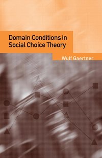 bokomslag Domain Conditions in Social Choice Theory