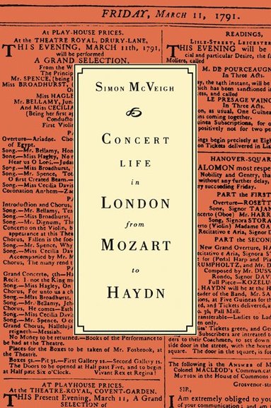 bokomslag Concert Life in London from Mozart to Haydn