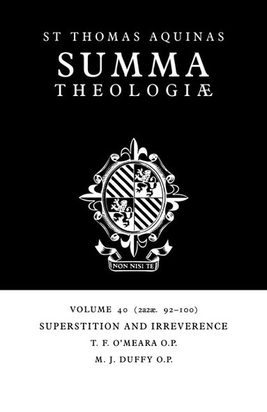 bokomslag Summa Theologiae: Volume 40, Superstition and Irreverence