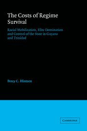 Percy C. Hintzen - Costs of Regime Survival, Häftad