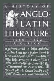 A History of Anglo-Latin Literature, 1066-1422