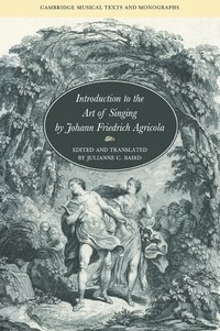 bokomslag Introduction to the Art of Singing by Johann Friedrich Agricola