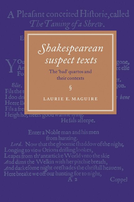 Shakespearean Suspect Texts 1