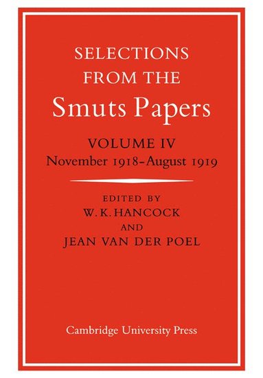 bokomslag Selections from the Smuts Papers