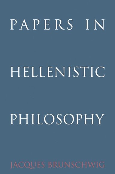 bokomslag Papers in Hellenistic Philosophy