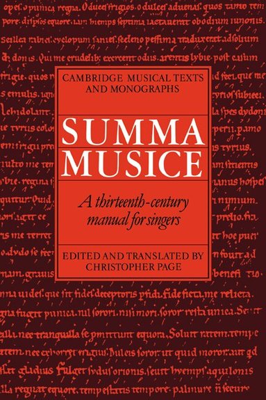 Christopher Page - Summa Musice, Häftad