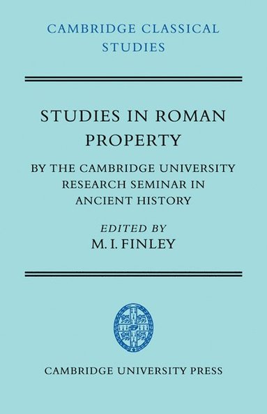 bokomslag Studies in Roman Property