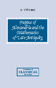 bokomslag Pappus of Alexandria and the Mathematics of Late Antiquity