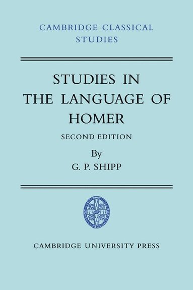 bokomslag Studies in The Language of Homer