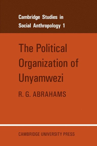 bokomslag The Political Organization of Unyamwezi