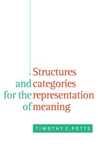 bokomslag Structures and Categories for the Representation of Meaning