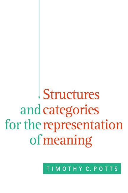 Structures and Categories for the Representation of Meaning 1