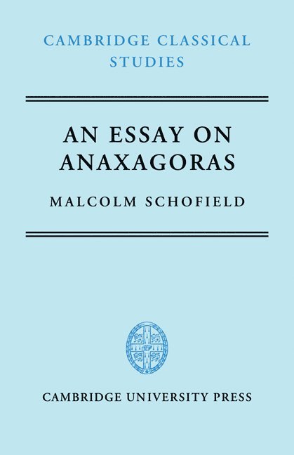 An Essay on Anaxagoras 1