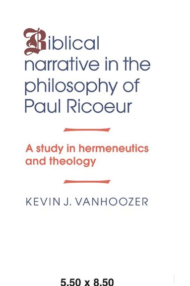 bokomslag Biblical Narrative in the Philosophy of Paul Ricoeur