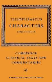 bokomslag Theophrastus: Characters