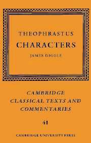 Theophrastus: Characters 1