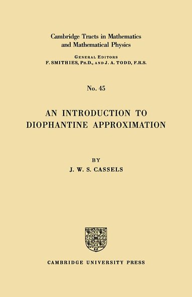 J. W. S. Cassels - Diophant Approx, Häftad
