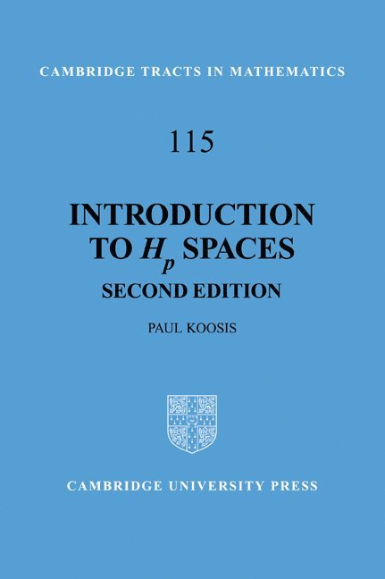 Montreal) Koosis, Paul (McGill University, Paul Koosis - Introduction to Hp Spaces, Häftad