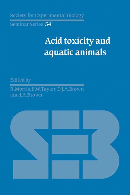 Acid Toxicity and Aquatic Animals 1