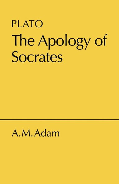 Plato, Adela Marion Adam - Apology of Socrates, Häftad