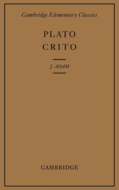 Plato, J. Adam - Crito, Häftad