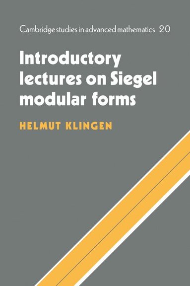 Helmut Klingen - Introductory Lectures on Siegel Modular Forms, Häftad