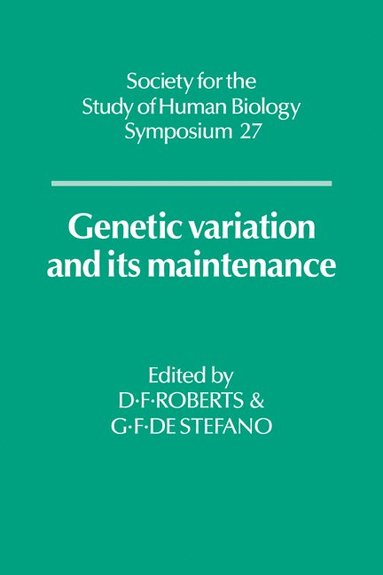 bokomslag Genetic Variation and its Maintenance