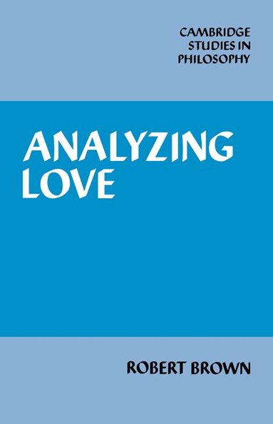 Robert Brown - Analyzing Love, Häftad
