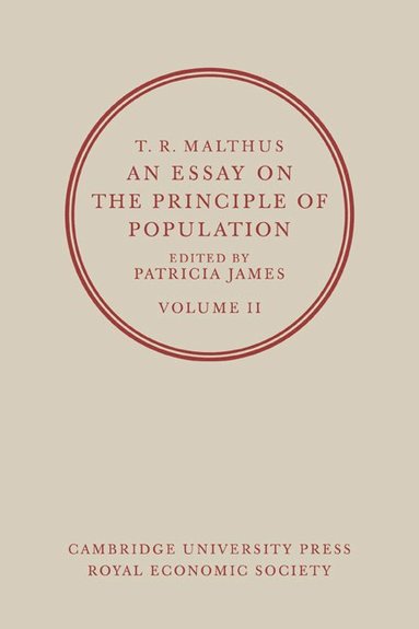 bokomslag T. R. Malthus, An Essay on the Principle of Population: Volume 2