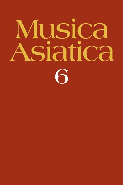 Allan Marett - Musica Asiatica: Volume 6, Häftad