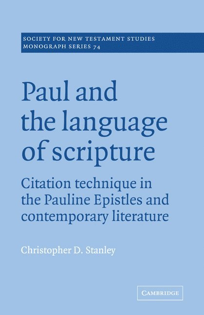 Paul and the Language of Scripture 1