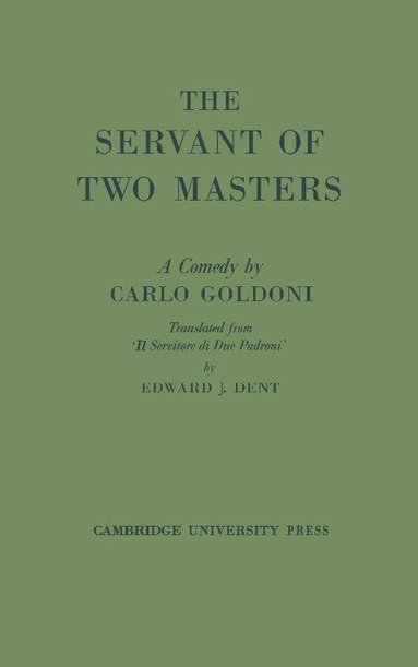 Carlo Goldoni - The Servant of Two Masters, Häftad