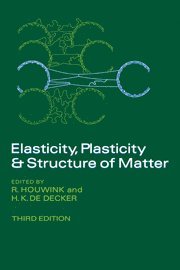 R. Houwink, H. K. de Decker - Elasticity, Plasticity and Structure of Matter, Inbunden