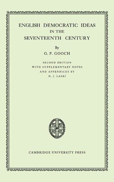bokomslag English Democratic Ideas in the Seventeenth Century