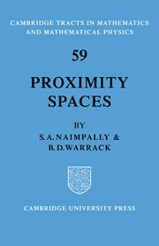 Proximity Spaces