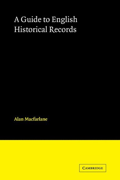 bokomslag English Historical Records