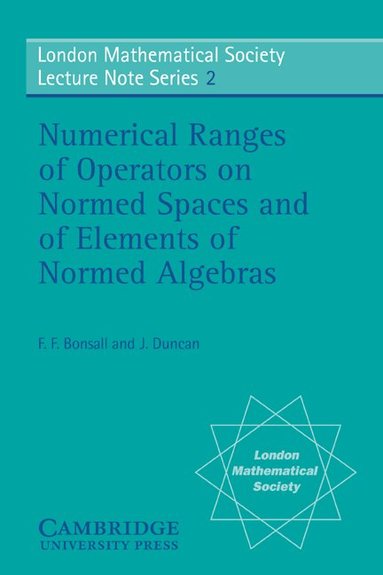 F. F. Bonsall, J. Duncan, N. J. Hitchin - Numerical Ranges of Operators on Normed Spaces and of Elements of Normed Algebras, Häftad