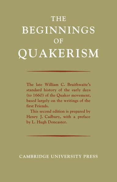 bokomslag The Beginnings of Quakerism