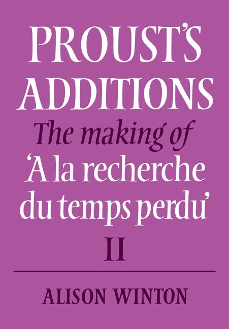 Alison Winton, Winton Alison - Proust's Additions, Häftad
