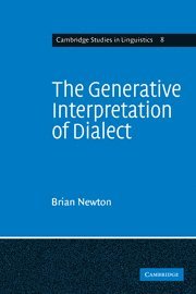 The Generative Interpretation of Dialect