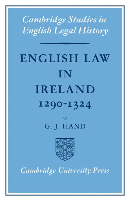 English Law in Ireland 1290-1324 1