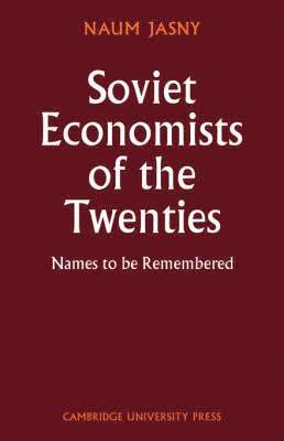 bokomslag Soviet Economists of the Twenties